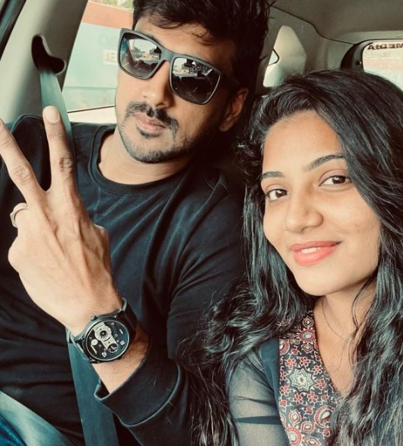 Anshitha Akbarsha with Arnav Amjath