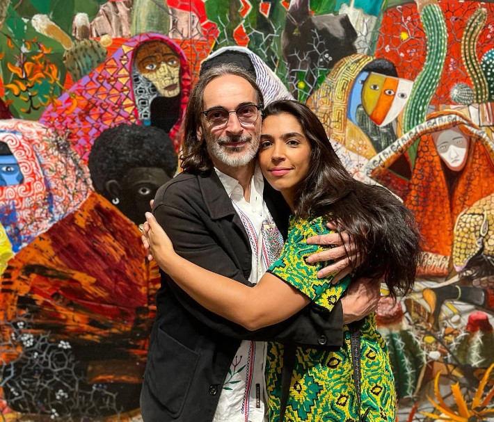 Benedita Case with her dad