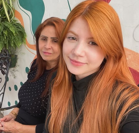 Erika Graziele with her mom