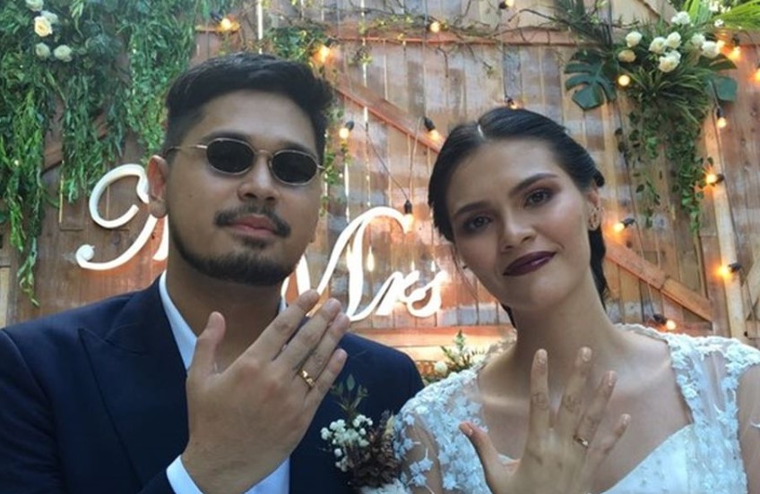 Firrina Sinatrya with her husband