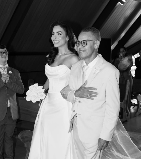 Giovanna Verissimo with her dad