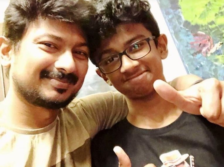 Inban Udhayanidhi with his father