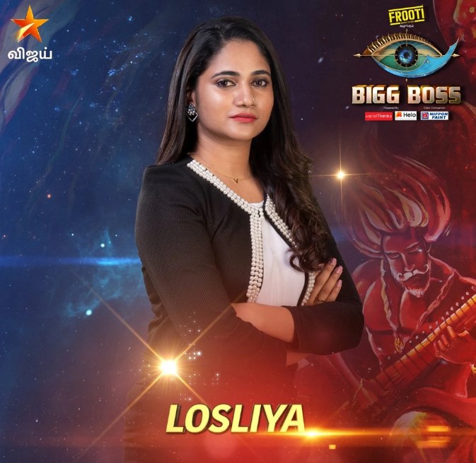 Losliya participated in Bigg Boss