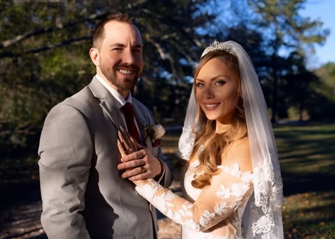 Tatiana Velasquez with her husband