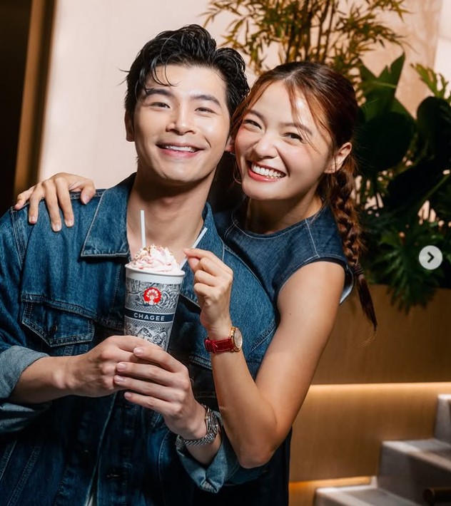 Xenia Tan with her husband
