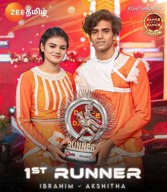 Akshitha Ashok is the runner up of Dance Jodi Dance Reloaded 2