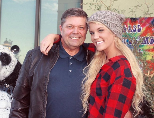 Brooke Copeland with her dad