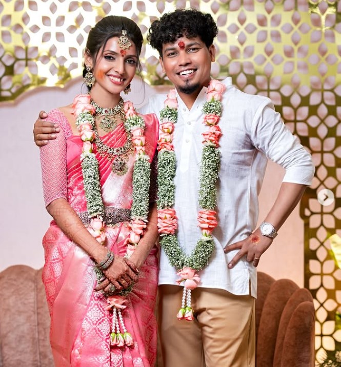 Deepika Damu with her husband Manoj Jackson