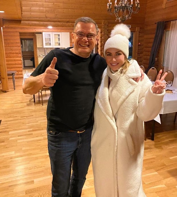 Elizaveta Kutuzova with her dad