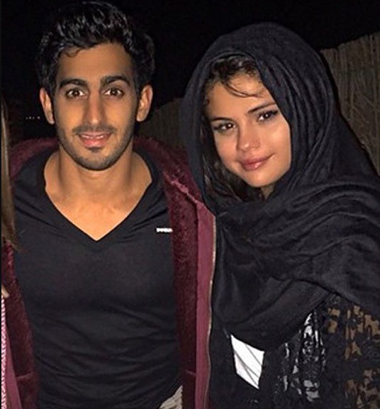 Harith Bukhash with Selena Gomez