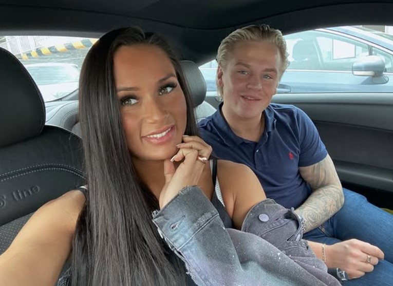 Ingrid Aguiluz with her husband