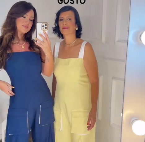 Katinha Volkland with her mom