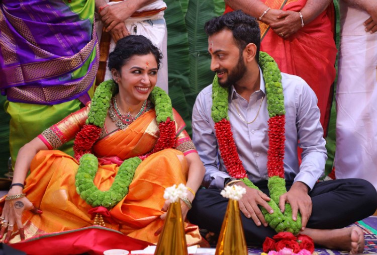 Maalavika Sundar with her husband