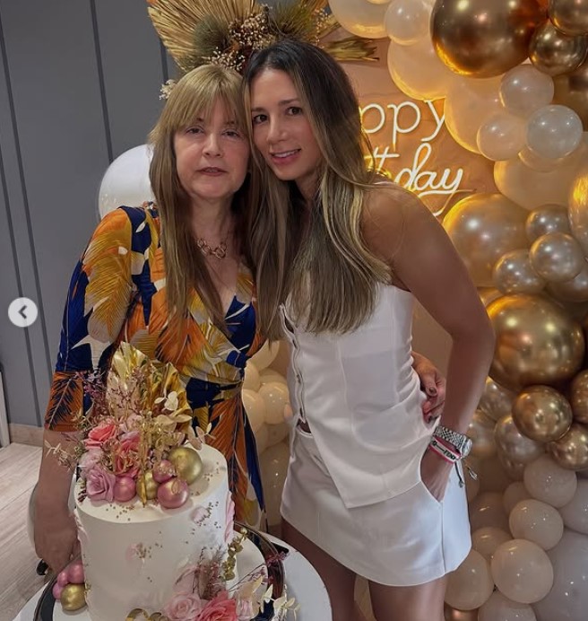 Silvana Hurtado with her mom