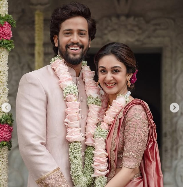 Aishwarya Arjun with her husband Umapathy Ramaiah
