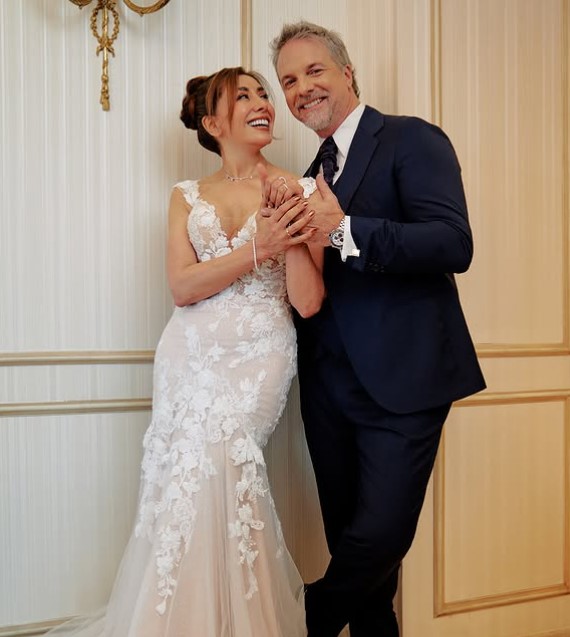 Bernardo Borgeat with his wife Carme Gloria Arrollo