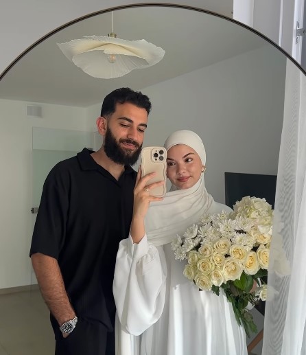 Hilal Eker with her husband
