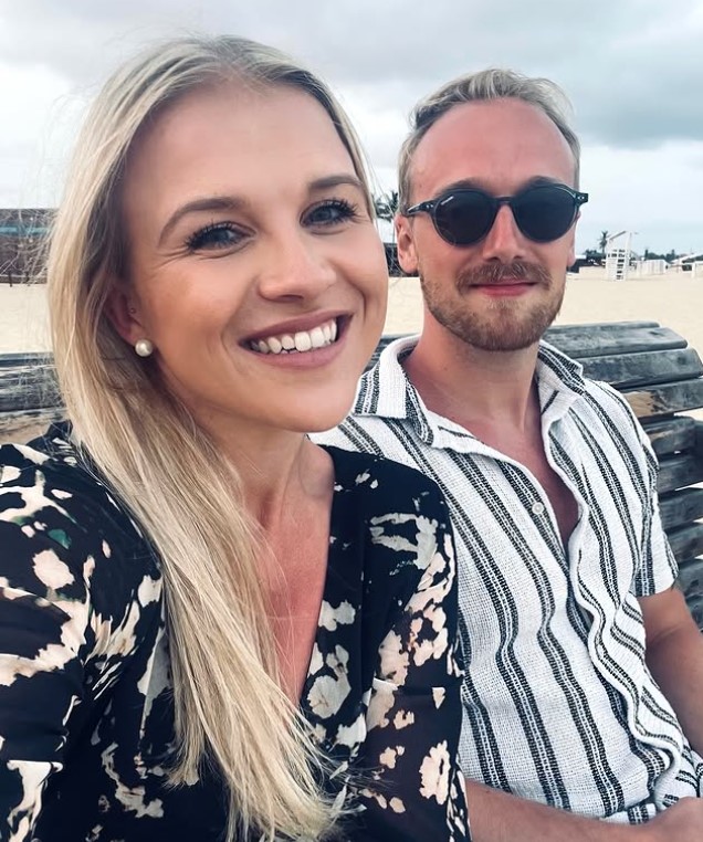 Kristin Alice with her husband