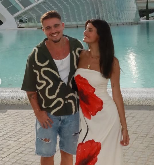 Margarida Antunes with her boyfriend