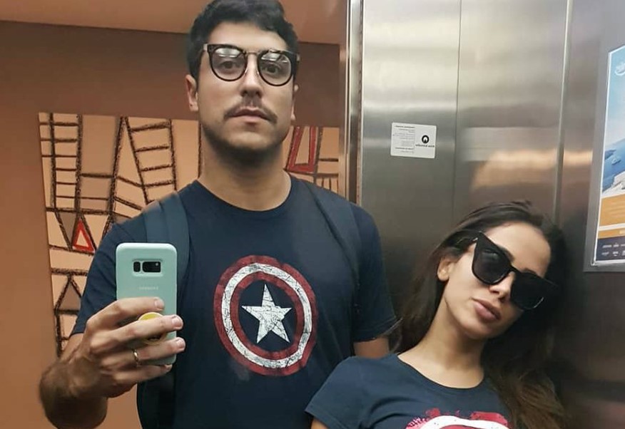 Thiago Magalhaes with his ex-spouse Anitta