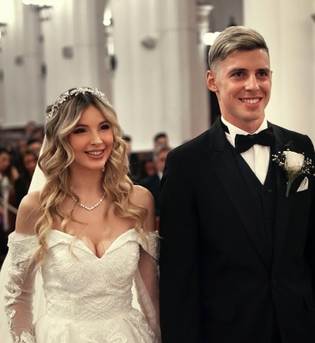 Yus Lopez with her husband