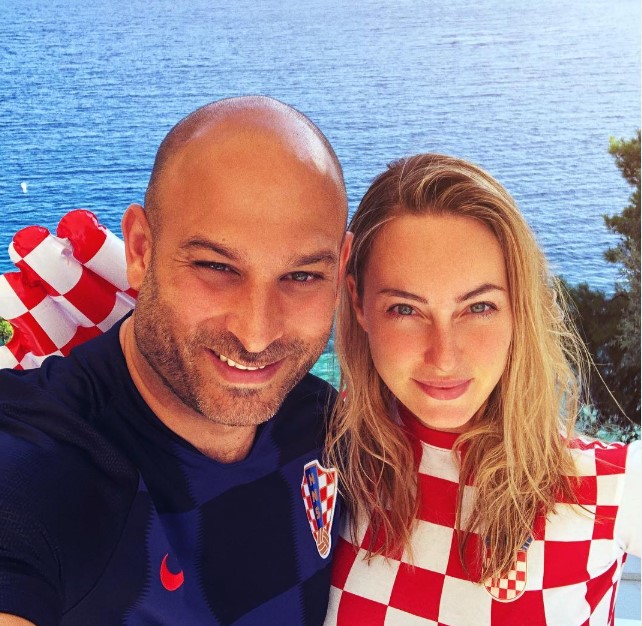 Cristel Carrisi with her husband