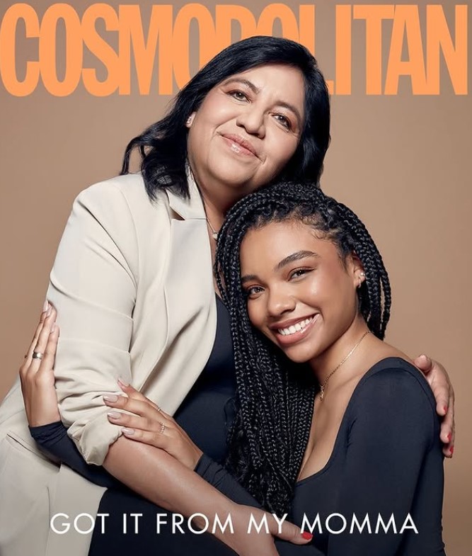 Ivanna Jimenez with her mother