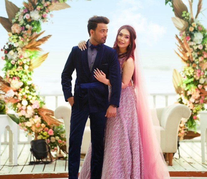 Manish Naggdev with his wife