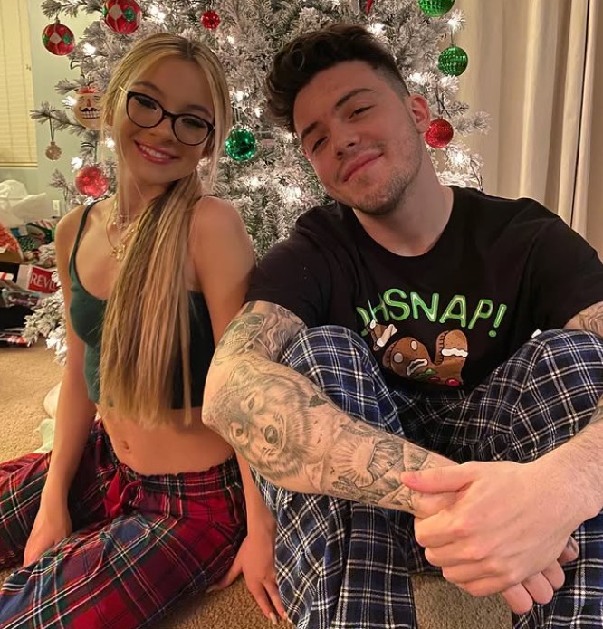 Milan Mirabella with her brother