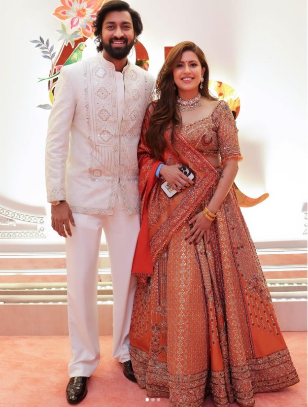 Pankhuri Pandya with her husband Krunal Pandya