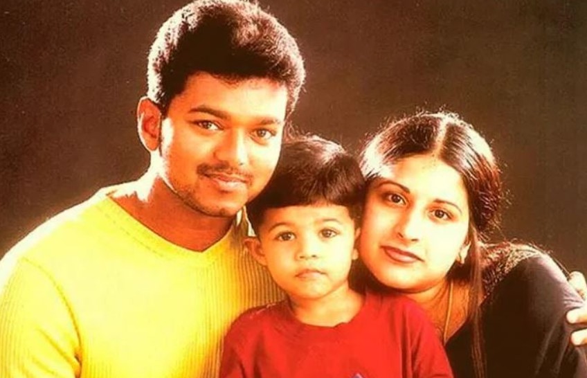 Sangeeta Sornalingam with her husband and son