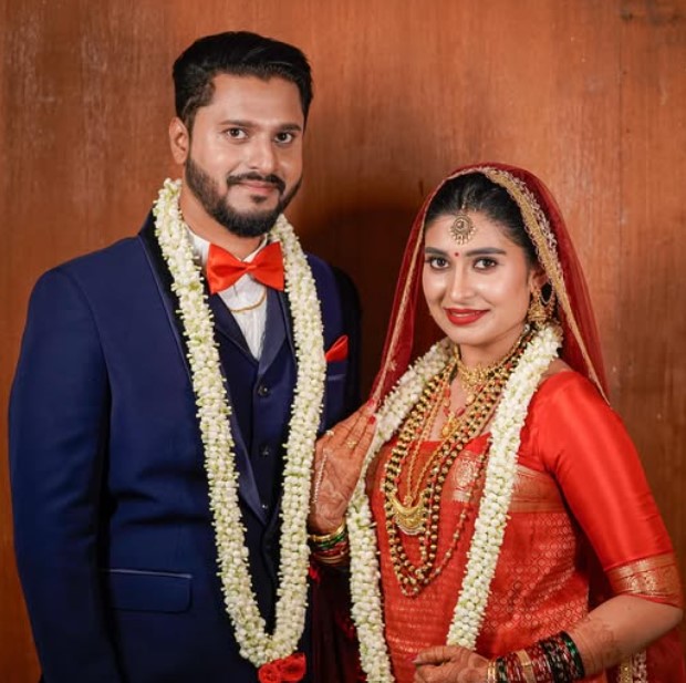 Akshita Bopaiah with her husband