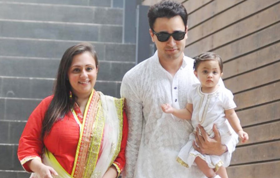 Avantika Malik Khan with her ex-husband and daughter