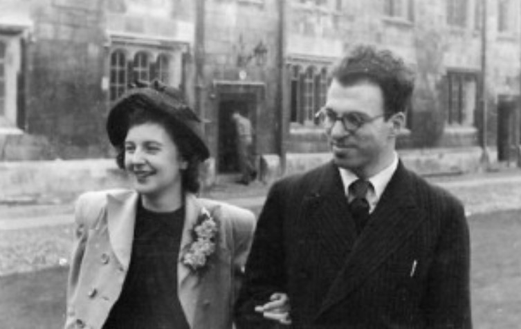 Hermann Bondi with his wife