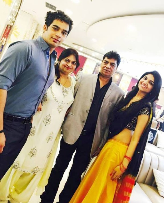Kriti Verma with her family