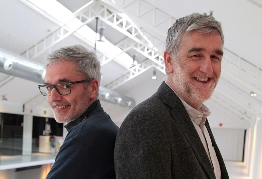 Mikel Iturriaga with his brother