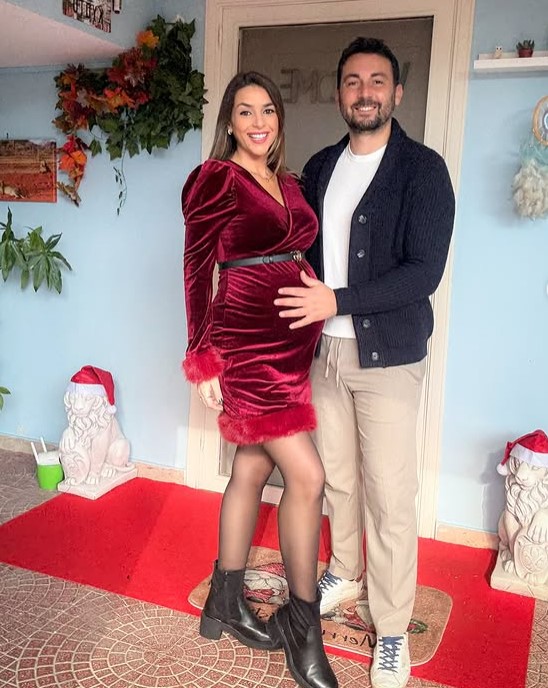Valeria Vassallo with her husband