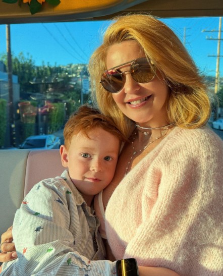 Ana Paula Saad with her son