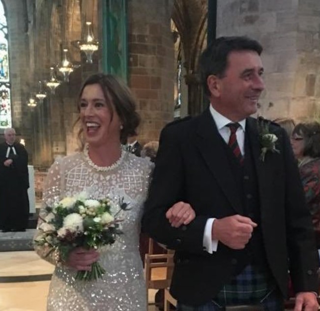 Catherine Calderwood with her husband