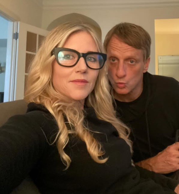Cathy Goodman with her husband