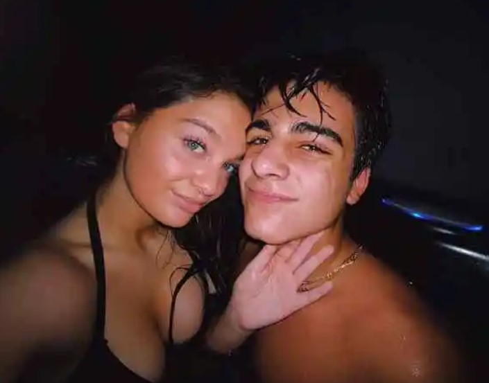 Claudia Conway with her boyfriend