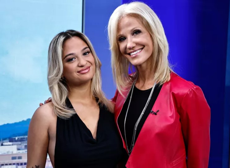 Claudia Conway with her mother