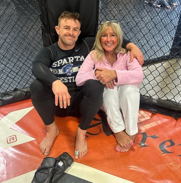 Cody Stamann with his mother
