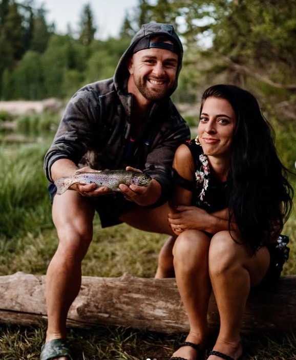 Cody Stamann with his wife