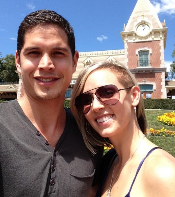 Emily Frlekin with her husband