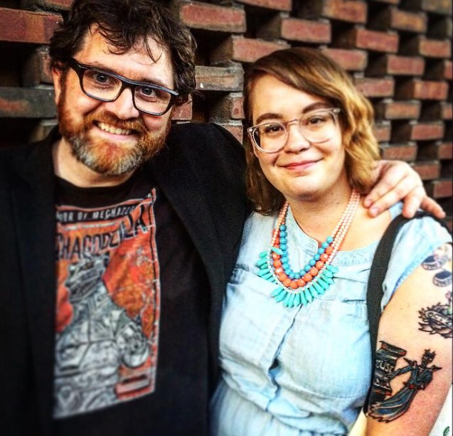 Ernest Cline with his wife