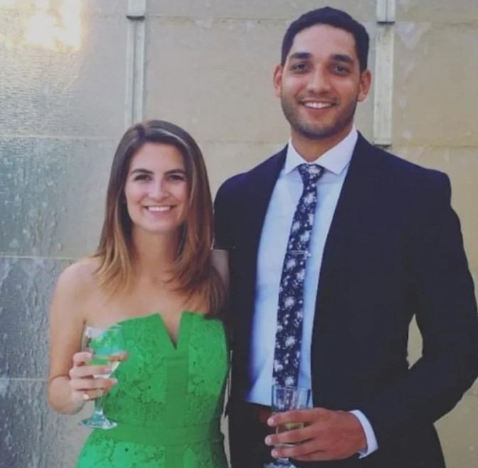 Kaitlan Collins with Will Douglas