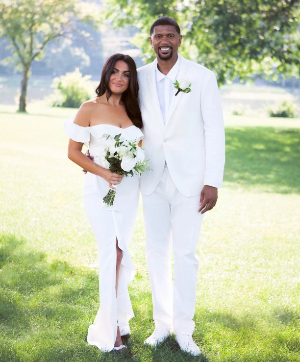 Molly Qerim Rose with her husband