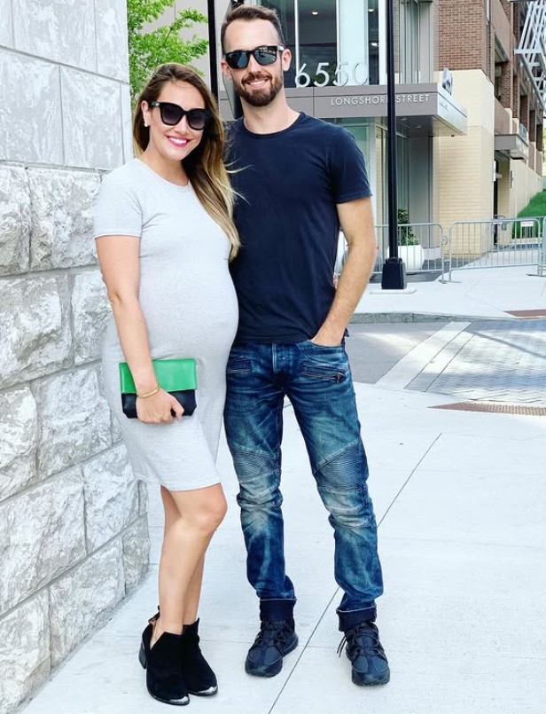 Myka Stauffer with her husband