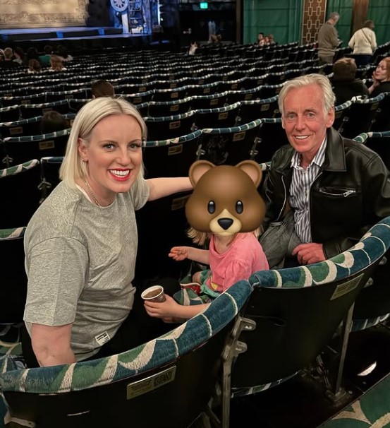 Steph McGovern with her dad and daughter